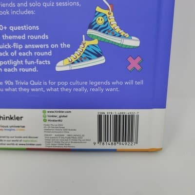 Explore 90's Trivia Quiz Pop Culture Trivia Question Book Challenge Hardcover - Thumbnail 4