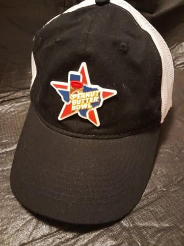 Peanut Butter Bowl Golf Hat, Trucker Style Cap, Black & White Rare - Thumbnail 2