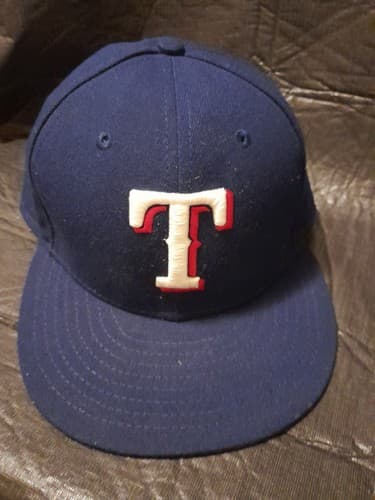 Texas Rangers Game Authentic Collection On-Field 59FIFTY Fitted 7 3/8 Royal Hat - Image 1