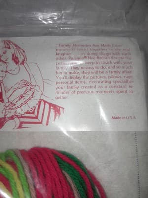 Frosty & Friends Rudolph 18" Christmas Stocking Paragon Needlecraft Vintage - Thumbnail 10