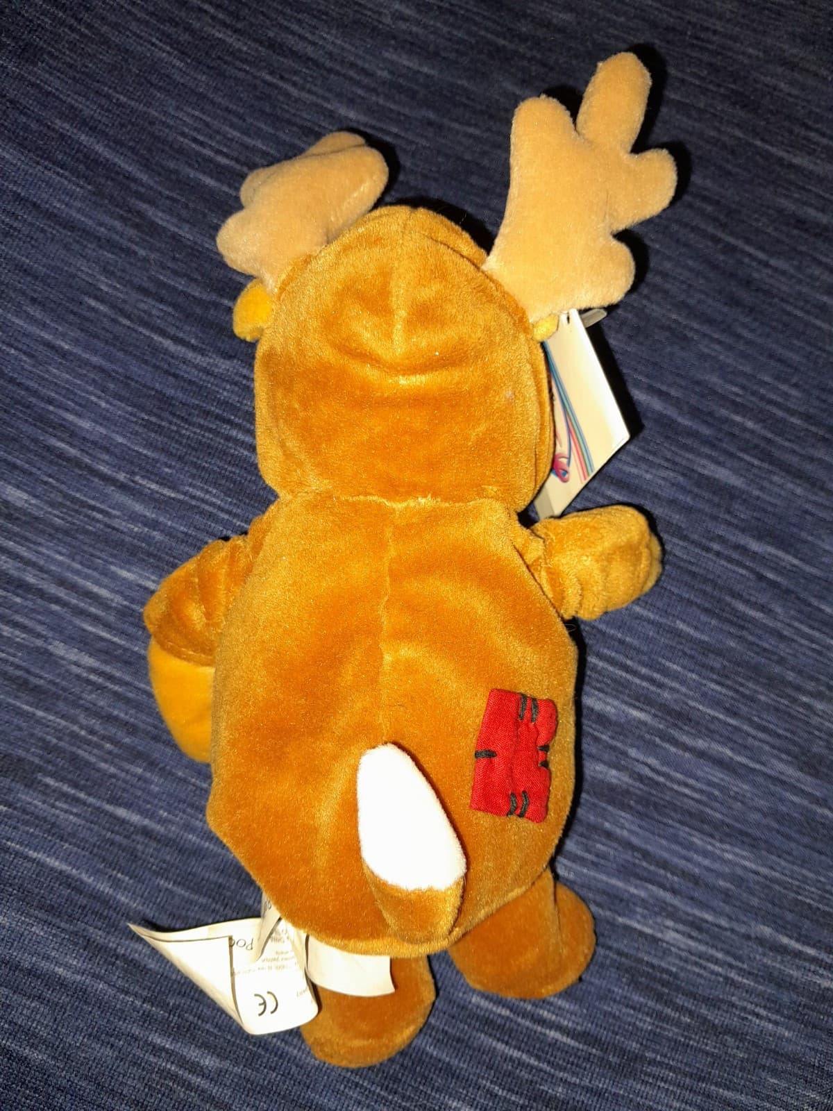 Disney Bean Bag Plush - REINDEER POOH (Winnie the Pooh) (10 inch) w/ Tag 1999 - Thumbnail 6