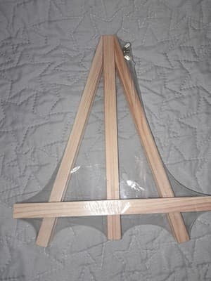 Portable Wood Tripod Tabletop Display Easel 9" for Artist Painting Photos - Image 1