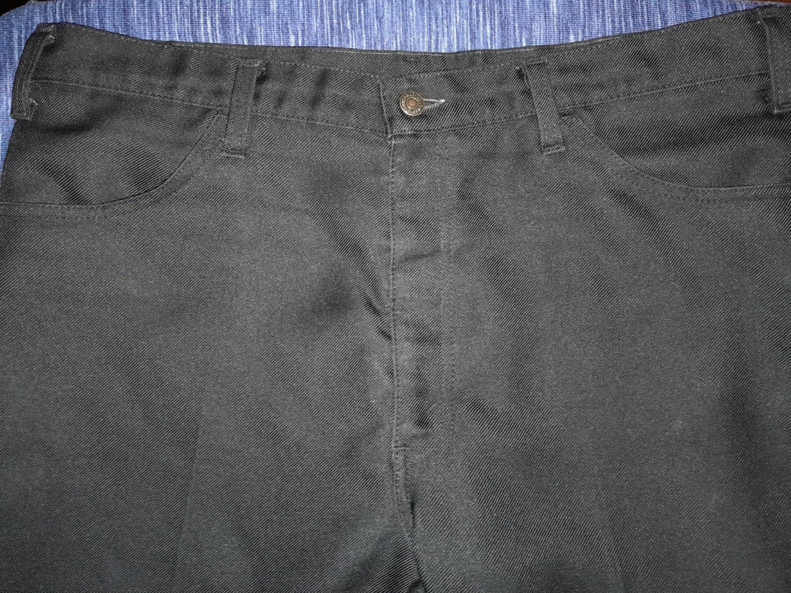 Levi's Men's Flat Front Solid Black Polyester Sz 40x32 (38"x28.5") Gold Label - Thumbnail 5