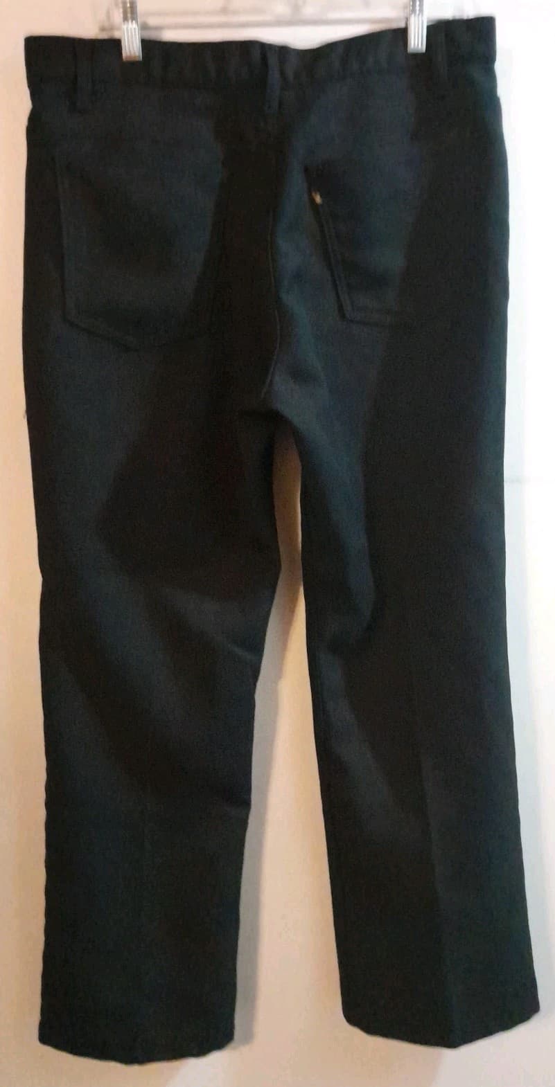 Levi's Men's Flat Front Solid Black Polyester Sz 36x30 (36"x29.5") Gold Tab - Thumbnail 11