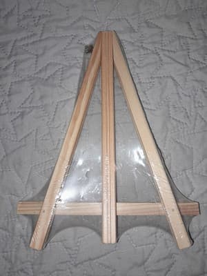 Portable Wood Tripod Tabletop Display Easel 9" for Artist Painting Photos - Thumbnail 2