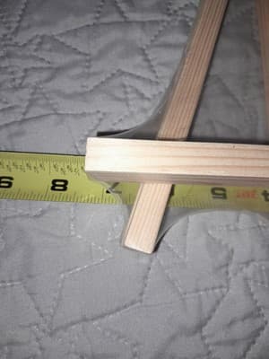 Portable Wood Tripod Tabletop Display Easel 9" for Artist Painting Photos - Thumbnail 4