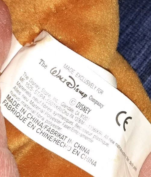 Disney Bean Bag Plush - REINDEER POOH (Winnie the Pooh) (10 inch) w/ Tag 1999 - Thumbnail 12