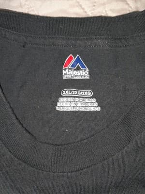Respect Chicago Cubs Majestic MLB 2016 Division Clincher T-Shirt 2XL Black - Thumbnail 2