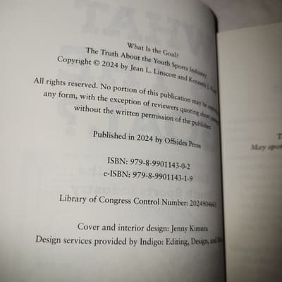 What is the Goal?: The Truth About the Youth Sports Industry Paperback 2024 - Thumbnail 8