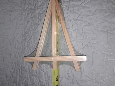 Portable Wood Tripod Tabletop Display Easel 9" for Artist Painting Photos - Thumbnail 3