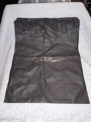 Bella Russo Dust Bag ONLY Brown w/ Gold Lettering Drawstring 21" x 14.5" - Thumbnail 2