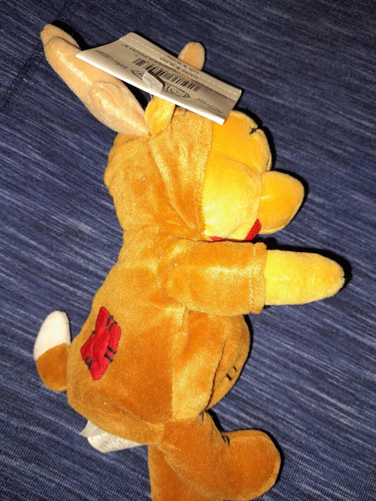 Disney Bean Bag Plush - REINDEER POOH (Winnie the Pooh) (10 inch) w/ Tag 1999 - Thumbnail 8