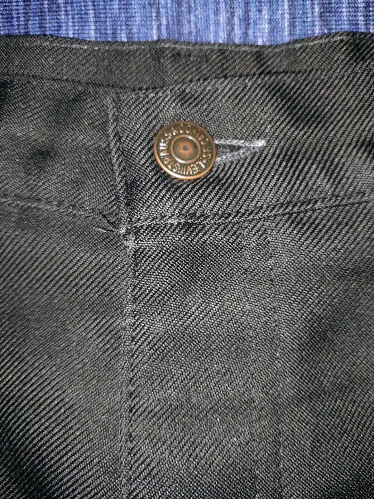 Levi's Men's Flat Front Solid Black Polyester Sz 40x32 (38"x28.5") Gold Label - Thumbnail 6