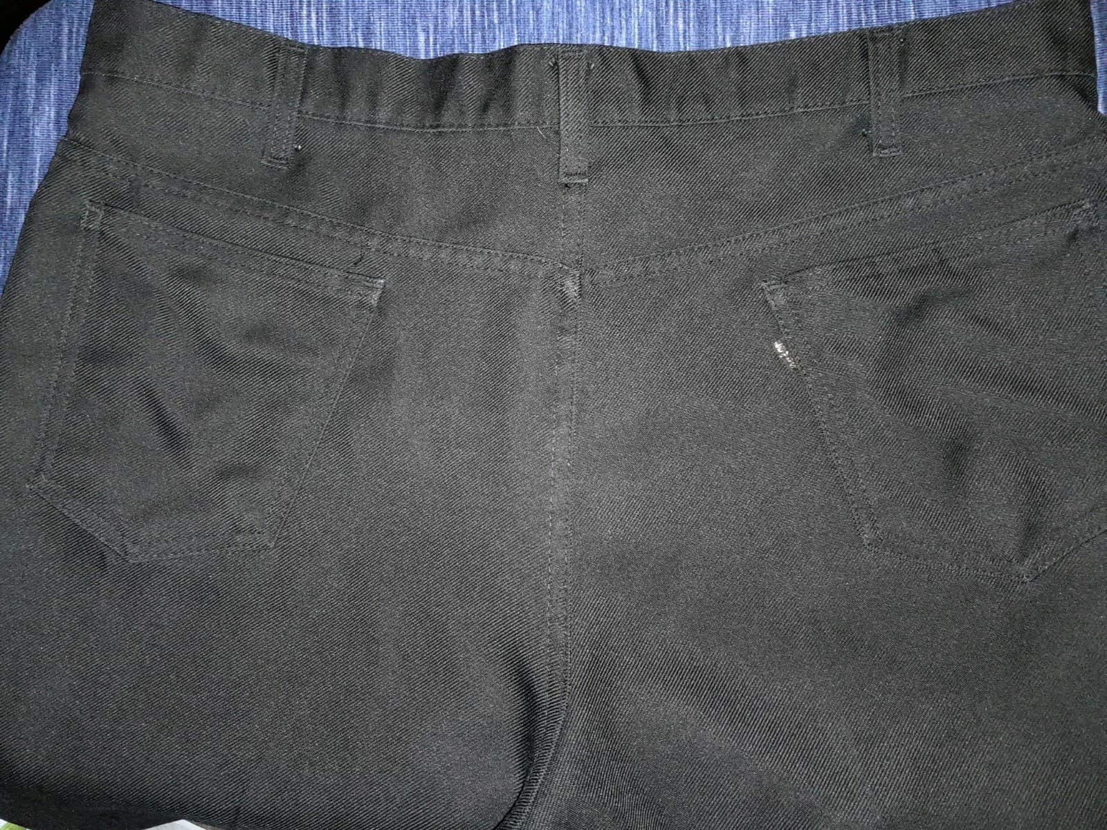 Levi's Men's Flat Front Solid Black Polyester Sz 40x32 (38"x28.5") Gold Label - Thumbnail 8