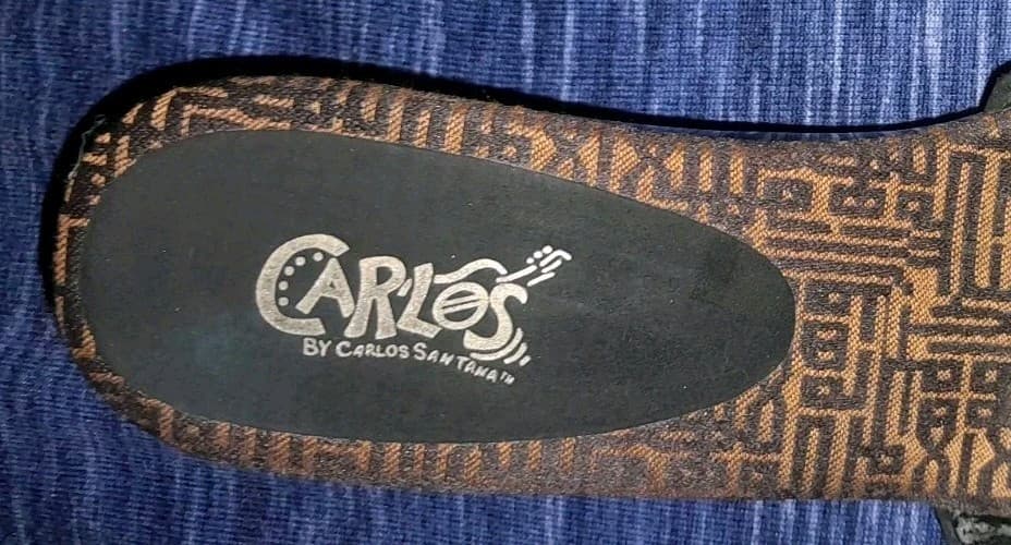 Beaded Design Sequence Trim Sandals Mules Size 10 Carlos By Carlos Santana - Thumbnail 7