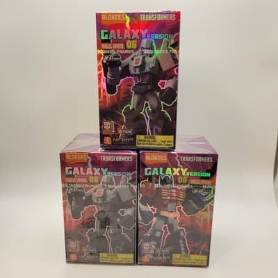 Blokees Transformers Galaxy Version 06 Bundle 3 Boxes - Blind Box Model Kits Lot - Image 1