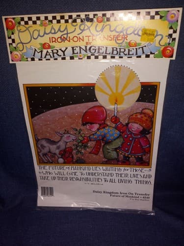 Daisy Kingdom Iron On Transfer FUTURE OF MANKIND # 6540 By Mary Engelbreit - Image 1