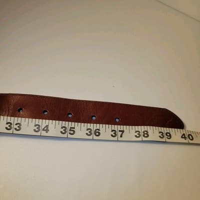 Brighton Brown Braided Leather Belt Sz 34 Silver-Tone Western Buckle Fits 33-37" - Thumbnail 14