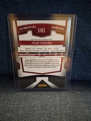 2010 Donruss Elite Extra Edition Status Red Die-Cut 42 /100 Jean Segura #146 - Thumbnail 2
