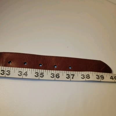 Brighton Brown Braided Leather Belt Sz 34 Silver-Tone Western Buckle Fits 33-37" - Thumbnail 15