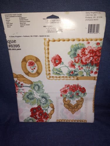 Daisy Kingdom "SUMMER FAVORITES" No-Sew Iron-On Fabric Appliques #6395 - New! - Thumbnail 2