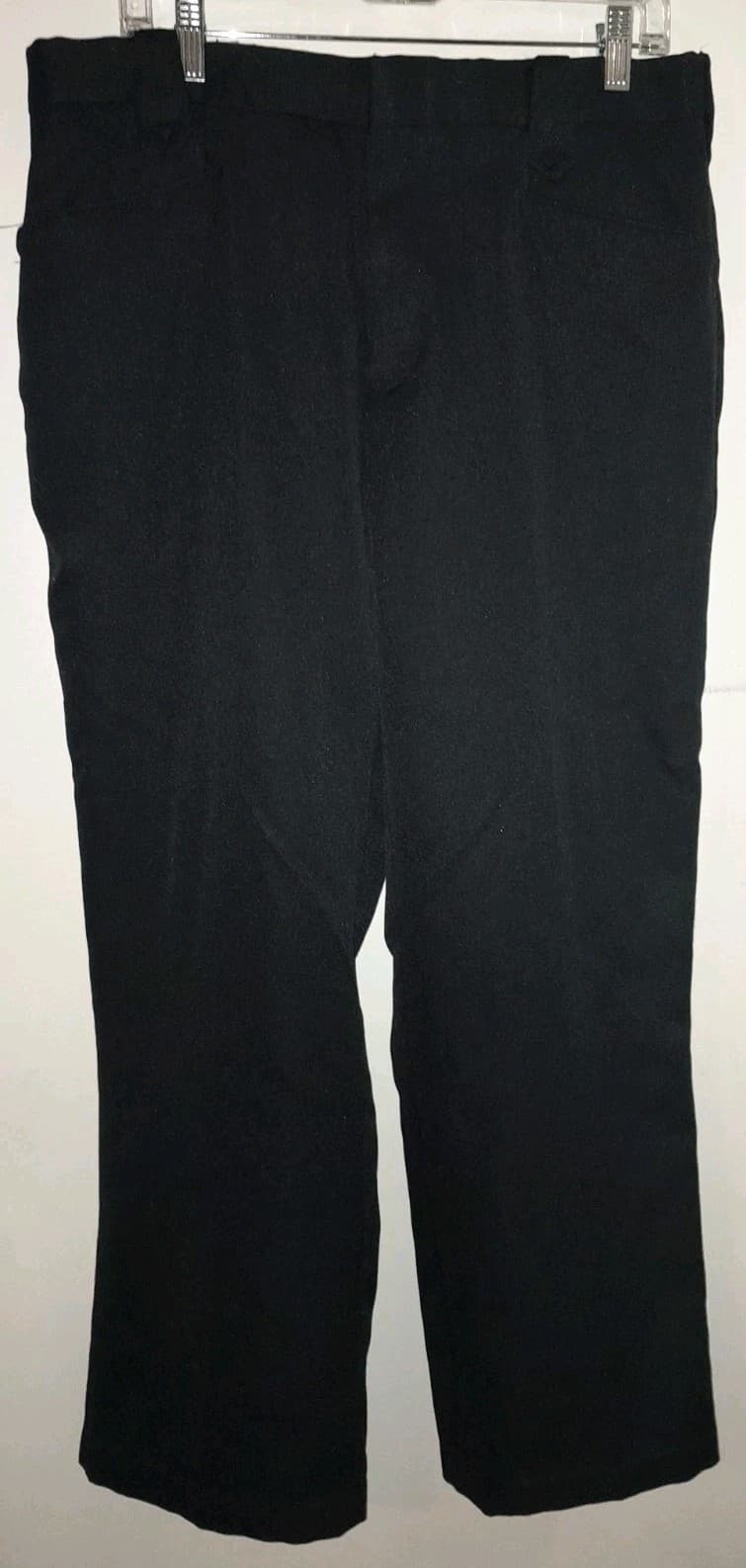 Vintage Circle S Pants Size 36 (36x28.5) Black Polyester Elastic Waist Western - Thumbnail 2