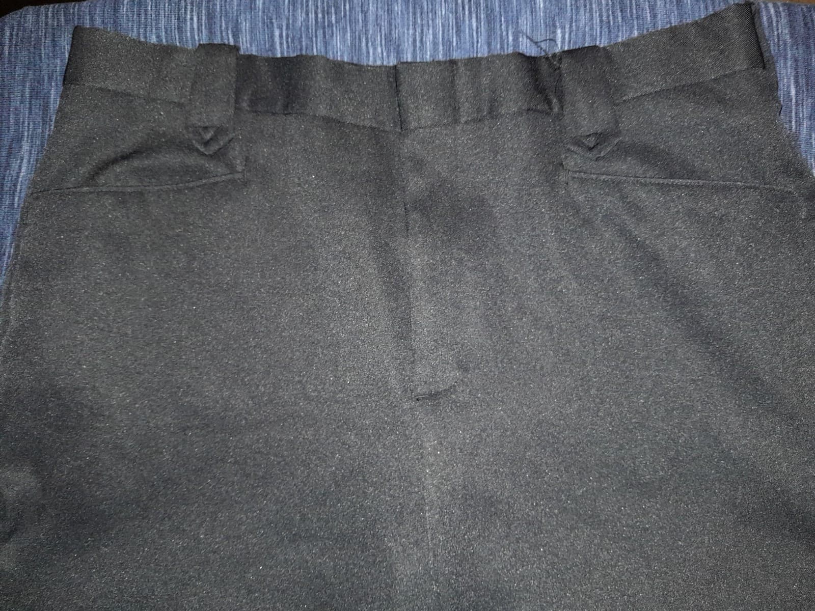Vintage Circle S Pants Size 36 (36x28.5) Black Polyester Elastic Waist Western - Thumbnail 5