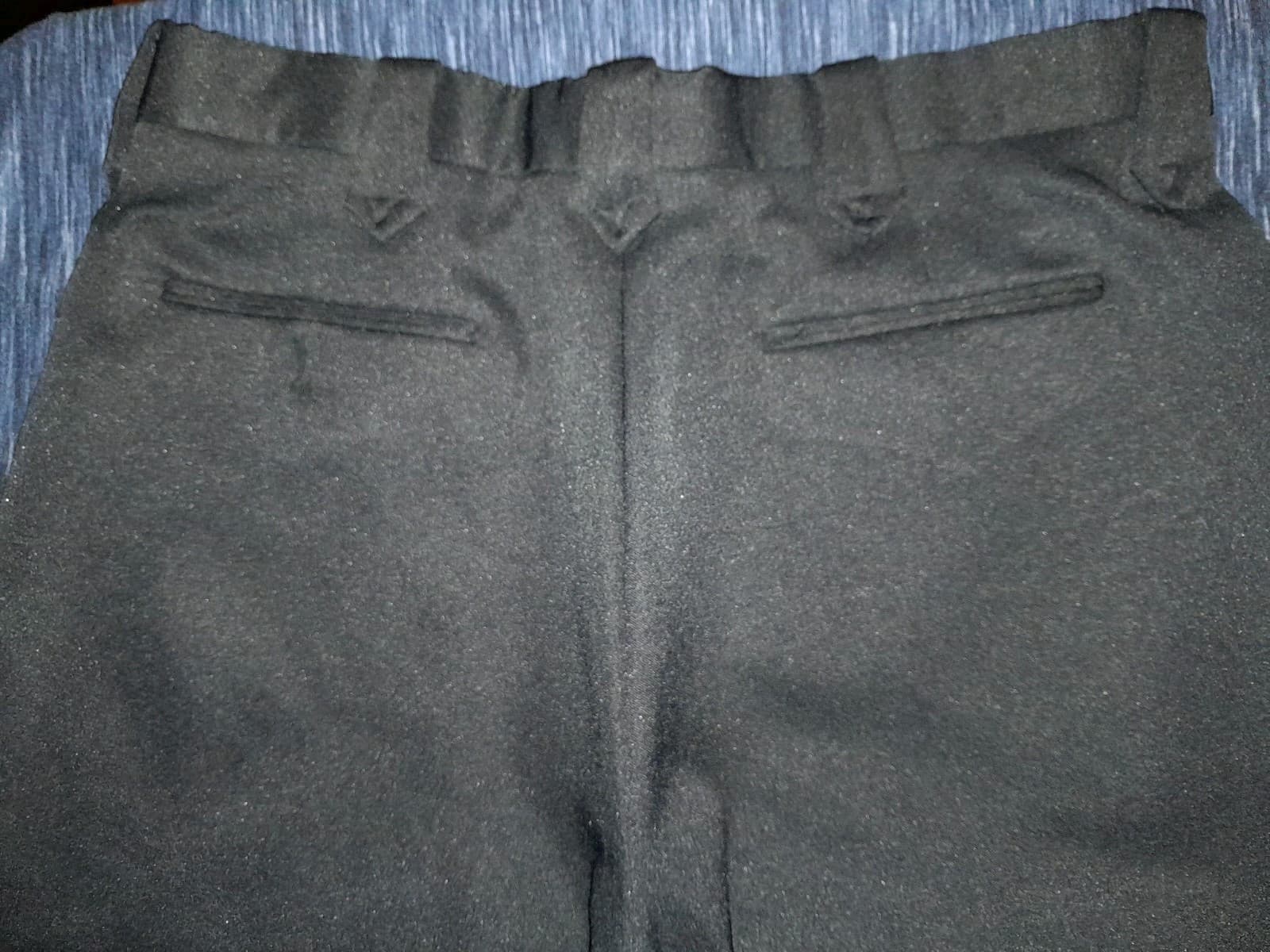 Vintage Circle S Pants Size 36 (36x28.5) Black Polyester Elastic Waist Western - Thumbnail 6