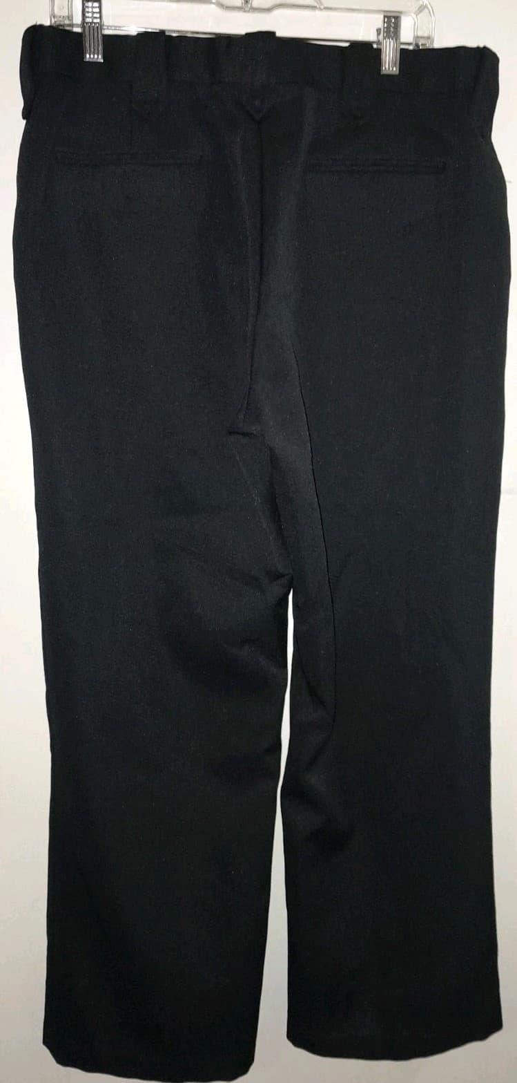 Vintage Circle S Pants Size 36 (36x28.5) Black Polyester Elastic Waist Western - Thumbnail 3