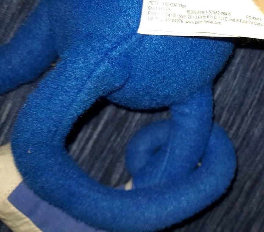Vintage 13" Pete The Cat Plush By Merry Makers James Dean Multicolor Toy - Thumbnail 6