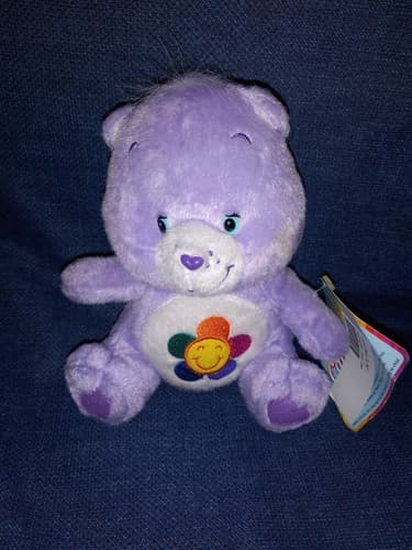 Harmony Bear Care Bears Plush Lavender W/ Sun Nanco 2004 Peace Stuffed Toy Tag - Image 1