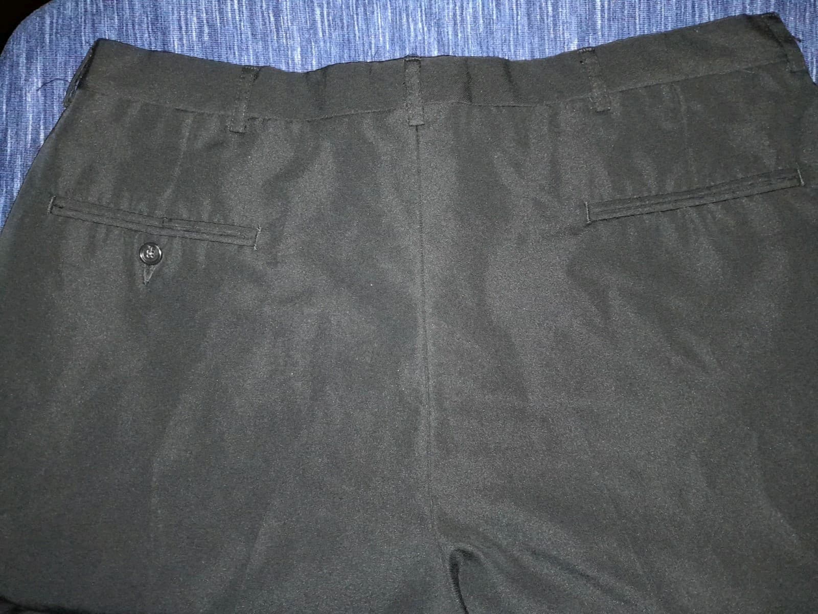 Haggar Darcon Polyester Dress Pants 38x30 (38"x28.5") Black Flat Black Label - Thumbnail 6