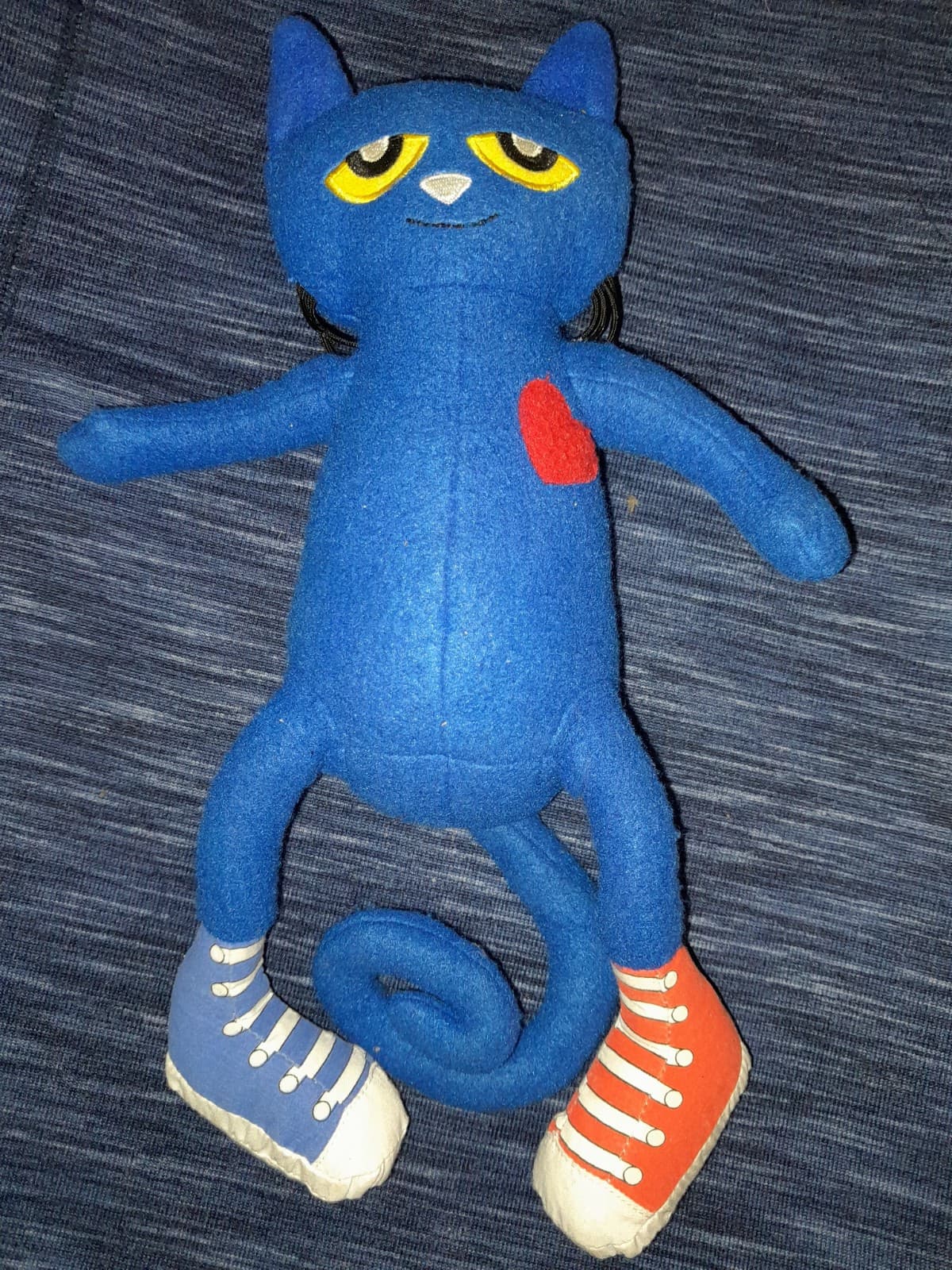Vintage 13" Pete The Cat Plush By Merry Makers James Dean Multicolor Toy - Thumbnail 2