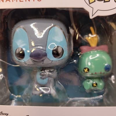 Disney Stitch Plush Hong Kong + Funko Pop Stitch & Scrump Ornaments Bundle FAST - Thumbnail 15