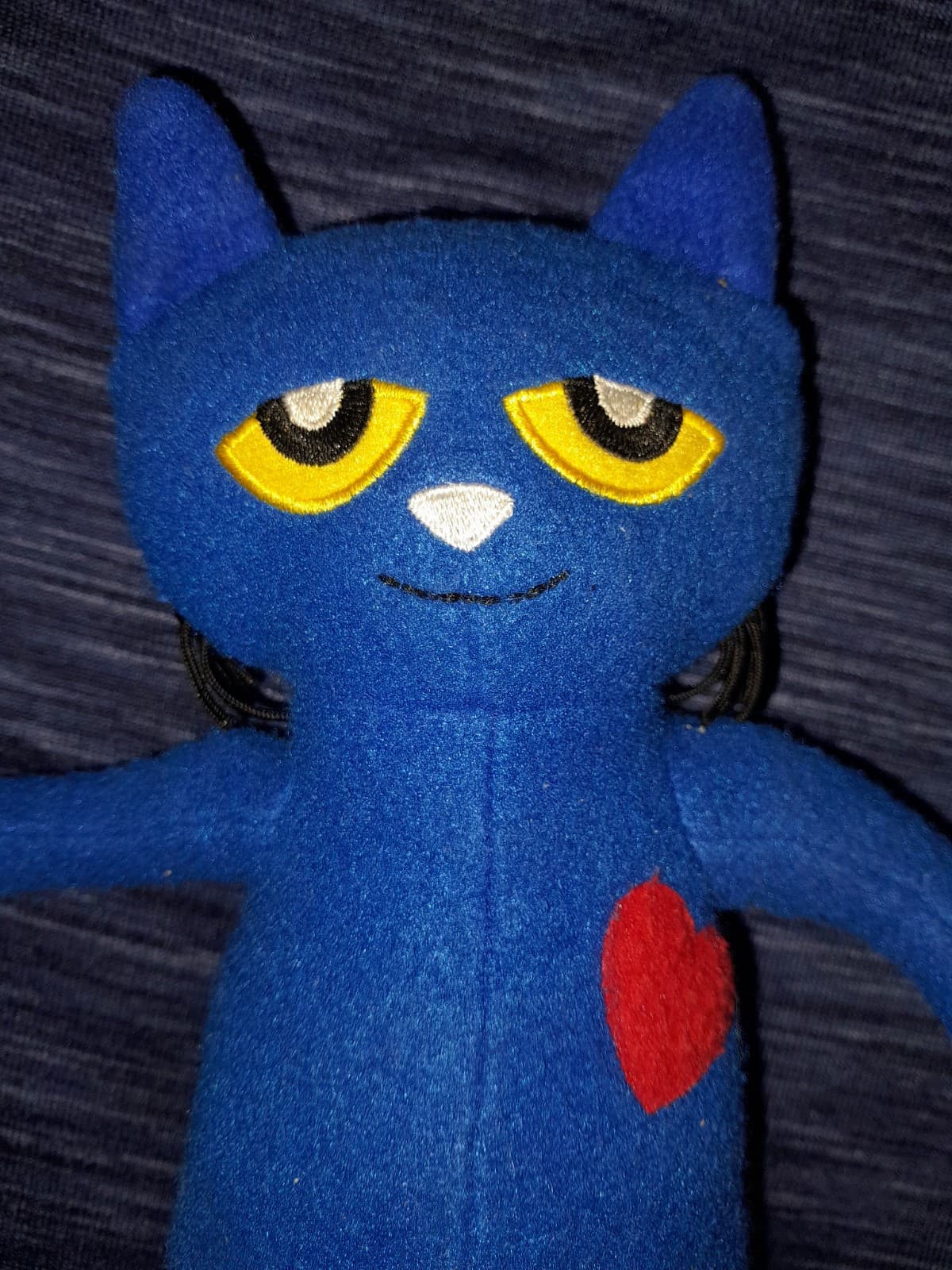 Vintage 13" Pete The Cat Plush By Merry Makers James Dean Multicolor Toy - Image 1