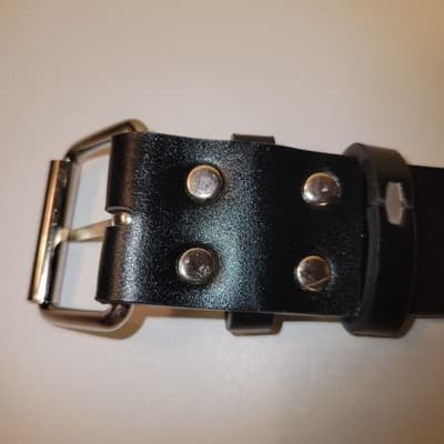 Black Grommet Belt Punk Rock Y2K Metal Buckle Adjustable Unisex Emo - Thumbnail 6