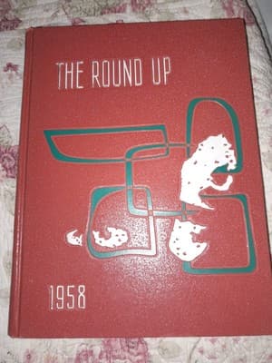 1958 Baylor University Waco Texas The Round Up Yearbook Annual Vol 57 Vintage - Image 1