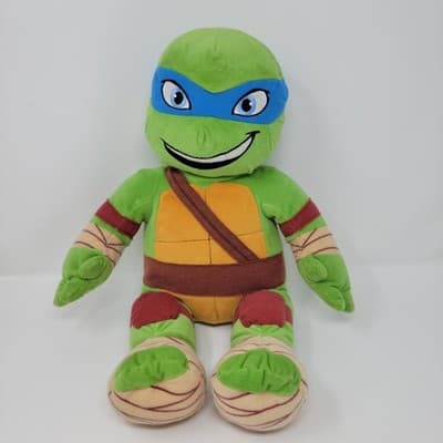Build A Bear Teenage Mutant Ninja Turtle Leonardo Plush TMNT Nickelodeon Blue - Image 1