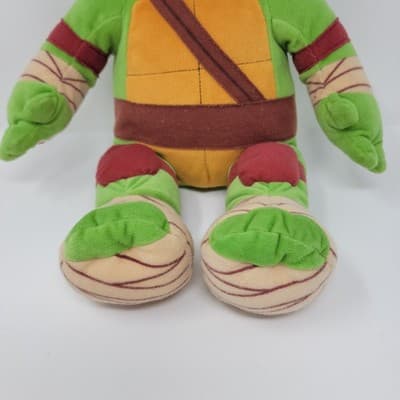 Build A Bear Teenage Mutant Ninja Turtle Leonardo Plush TMNT Nickelodeon Blue - Thumbnail 3