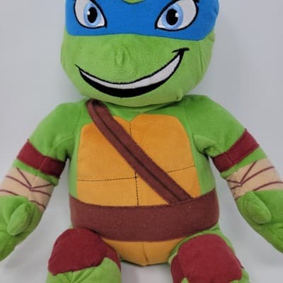Build A Bear Teenage Mutant Ninja Turtle Leonardo Plush TMNT Nickelodeon Blue - Thumbnail 11