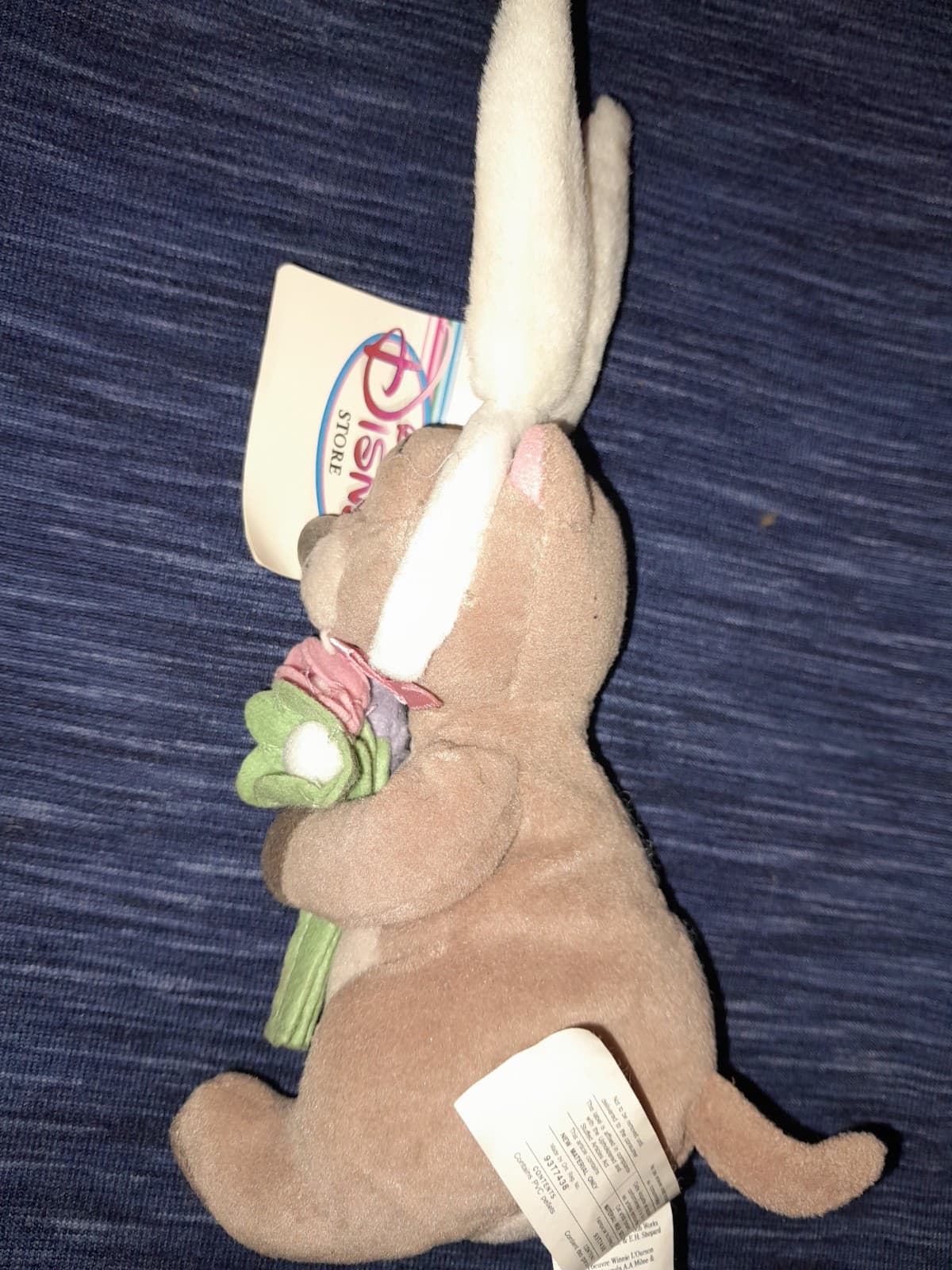 Disney Store Easter Bunny Gopher Mini Bean Bag Plush Winne Pooh 7" Stuffed Anima - Thumbnail 3