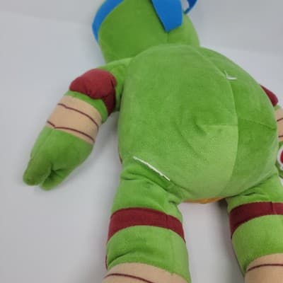Build A Bear Teenage Mutant Ninja Turtle Leonardo Plush TMNT Nickelodeon Blue - Thumbnail 9