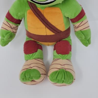 Build A Bear Teenage Mutant Ninja Turtle Leonardo Plush TMNT Nickelodeon Blue - Thumbnail 4