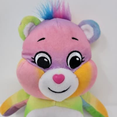 Care Bears Beanie Plush | Togetherness | Rainbow Heart | Basic Fun 2021 10" - Thumbnail 3
