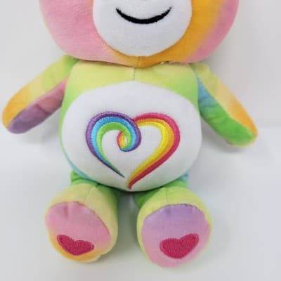 Care Bears Beanie Plush | Togetherness | Rainbow Heart | Basic Fun 2021 10" - Thumbnail 4