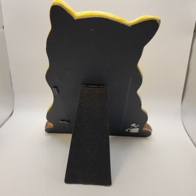 Vintage Whimsical Yellow Cat Ceramic Photo Frame Cute Cat Lover Decor 4x6 - Thumbnail 6