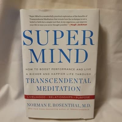 Super Mind Norman Rosenthal 2016 HC Transcendental Meditation Self Help - Thumbnail 2