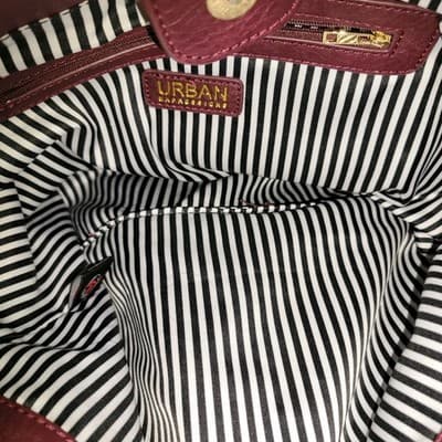 Urban Expressions Vegan Leather Purse Tote Bag Burgundy with Matching Wristlet - Thumbnail 16