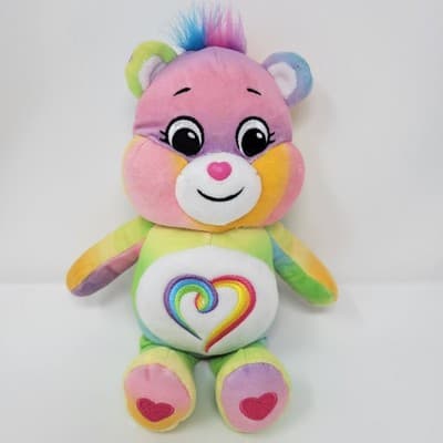 Care Bears Beanie Plush | Togetherness | Rainbow Heart | Basic Fun 2021 10" - Thumbnail 2