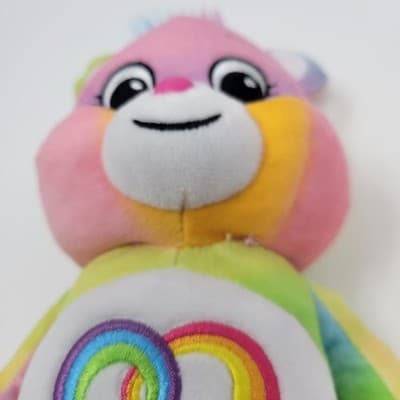 Care Bears Beanie Plush | Togetherness | Rainbow Heart | Basic Fun 2021 10" - Thumbnail 10